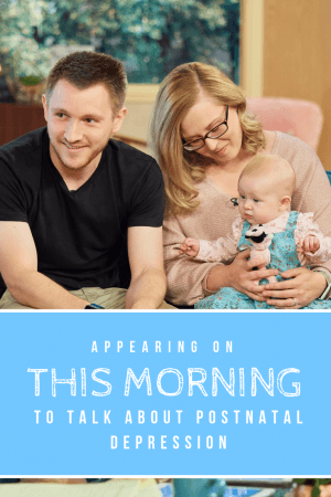 Appearing on This Morning to talk about postnatal depression. This is something I never thought would happen. But my wife and I appeared on national TV to have a chat with Ben Shepherd and Amanda Holden!