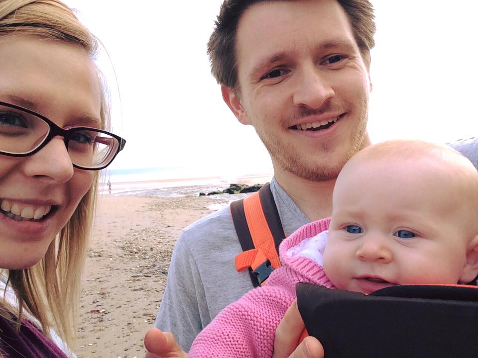 At a beach in Saundersfoot