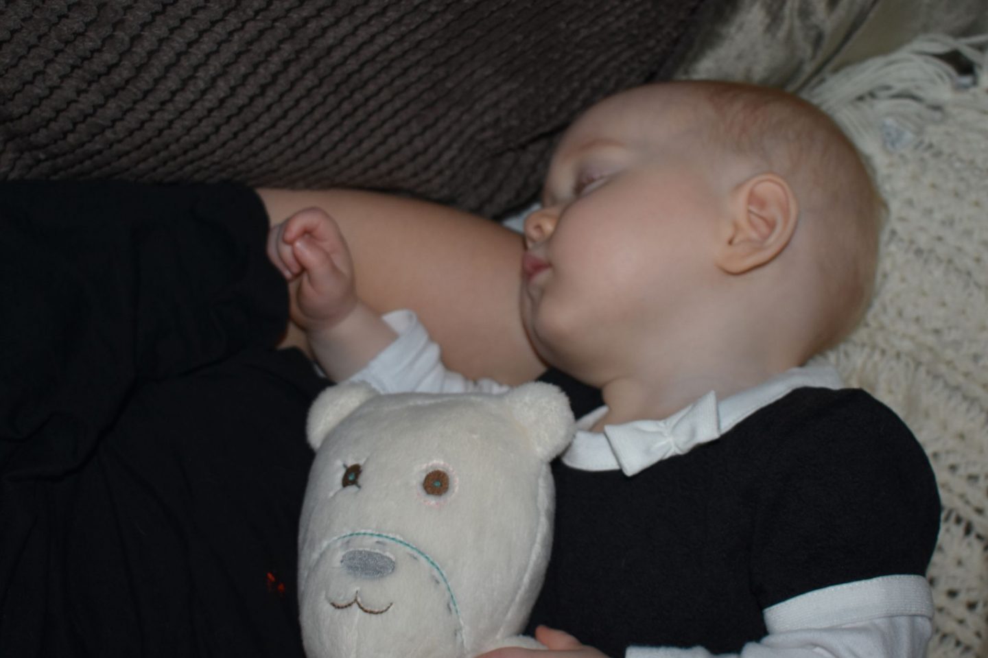 The white noise of the MyHummy Teddy Bear working a treat for nap time