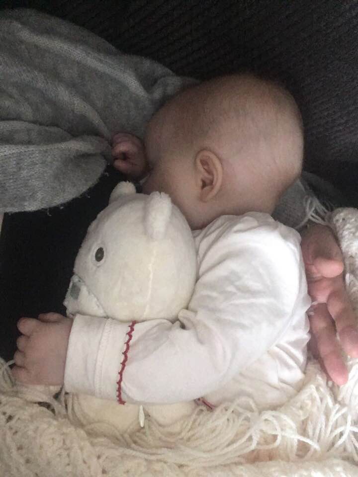 Isabelle breastfeeding. Something shown to reduce the rates of colic