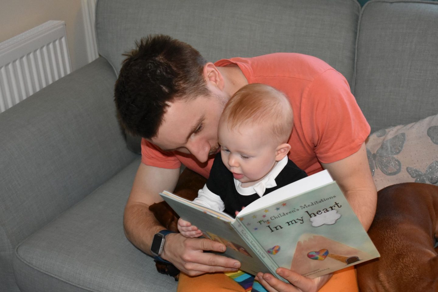 The Children's Meditation In My Heart being read to Isabelle