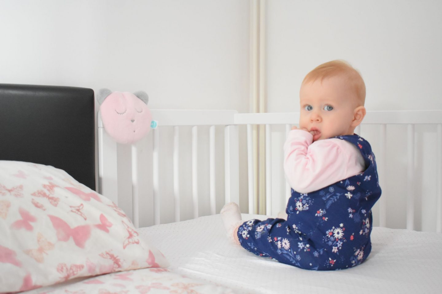Our Next-to-me cot that we use for co-sleeping safely