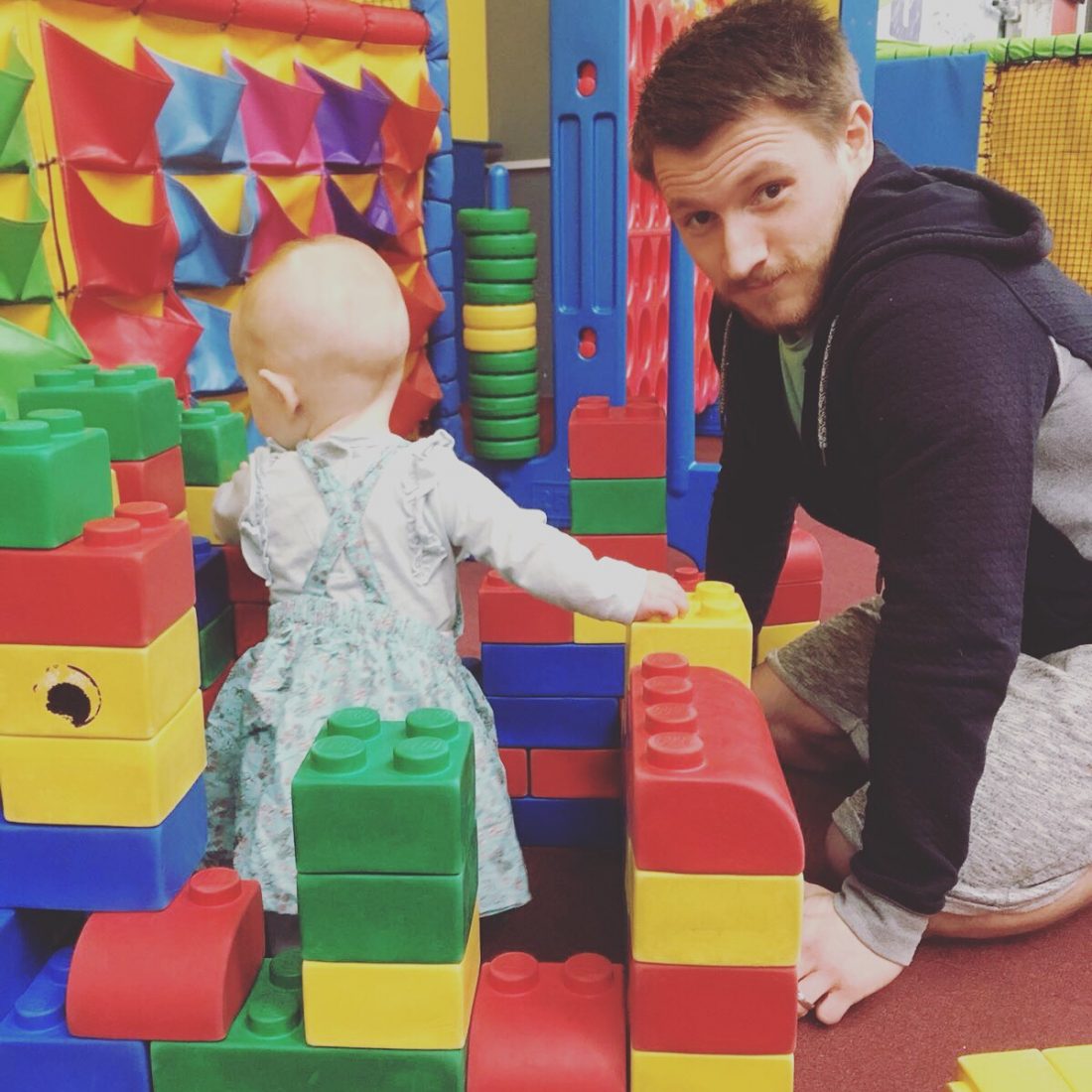 Starting the transition to becoming working parents - I still get to go to soft play on my working days