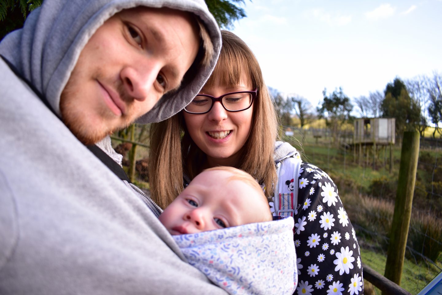 Just a quick selfie of the three of us at Exmoor Zoo