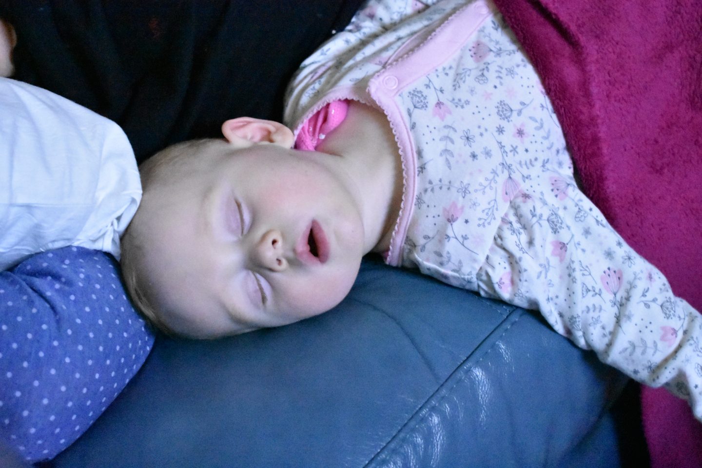 Our baby absolutely conked