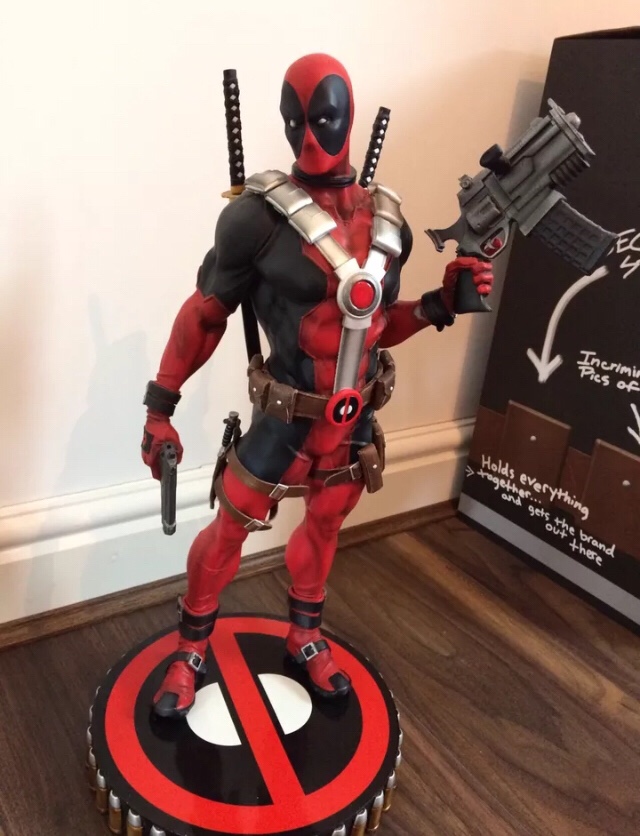 The Deadpool Premoum Format Figure that I sold to help us survive financially whilst on maternity leave