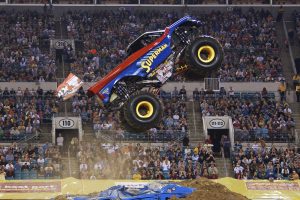 One of the monster trucks that you might see at Monster Jam