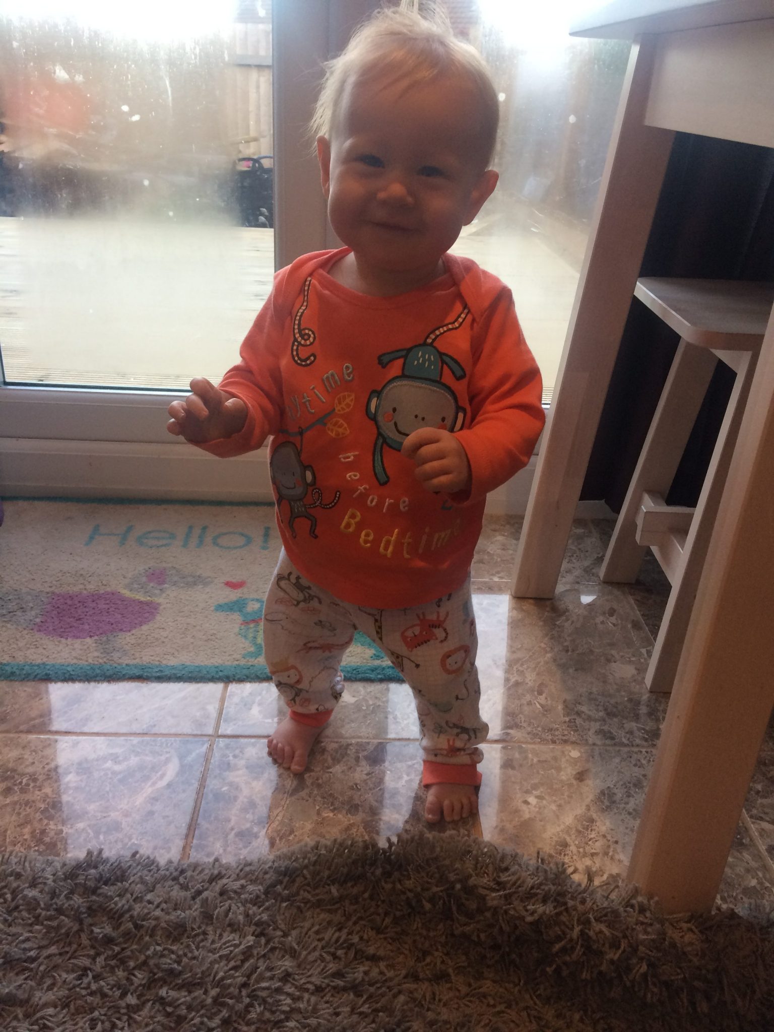 our little toddler before walking off