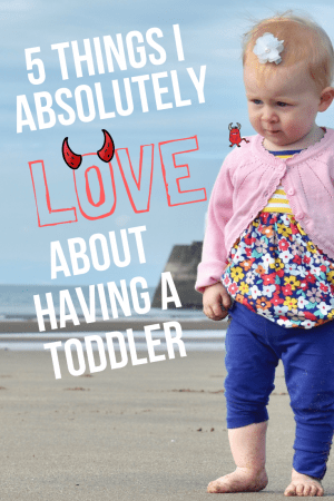 5 Things I Absolutely LOVE about having a toddler- a post all about the things I sarcastically love about having a toddler