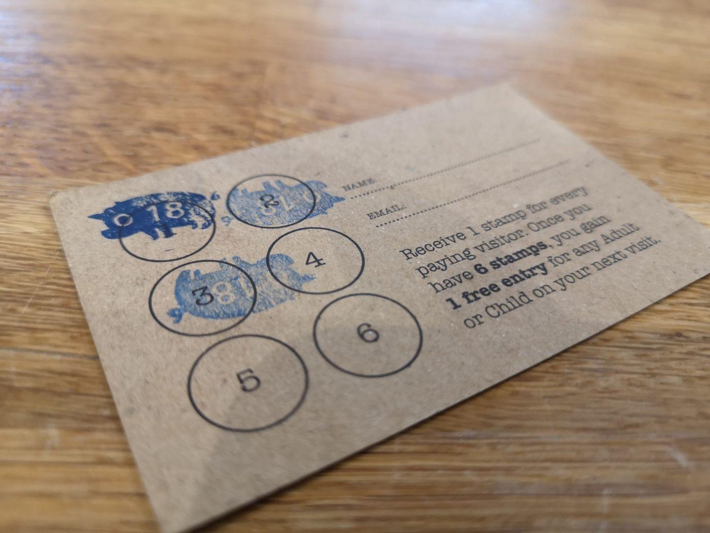 Cefn Mably Farm Park Loyalty card