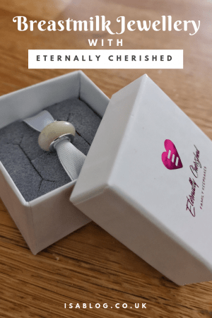 Celebrating 18 Months of Breastfeeding with Breastmilk Jewellery from Eternally Cherished - This is a lovely little breastmilk bead and something that is also rather affordable. At just £30 I really do think Eternally Cherished offer something rather special with this jewellery