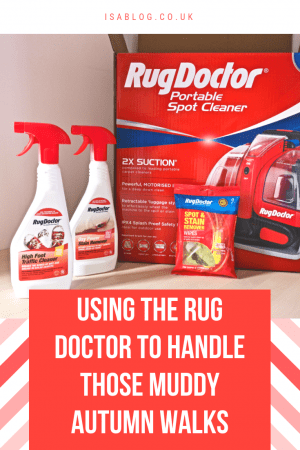 Using the Rug Doctor to Handle Those Muddy Autumn Walks - We've recently been sent the Rug Doctor to see how it handles the muddy foot prints you might get from those autumn walks. Not only that, but having a toddler means we've had plenty of stains to test it out on too!