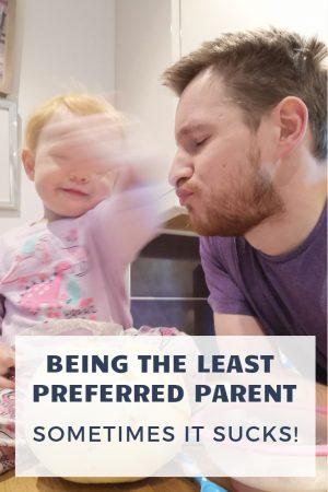 I know I'm the least preferred parent. For the entirety of my parenting life that has been the case. Most of the time it doesn't bother me, but lately it has started to get to me slightly. So this is what it's like being the least preferred parent.